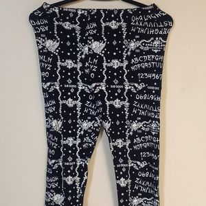 Ouija Print Leggings